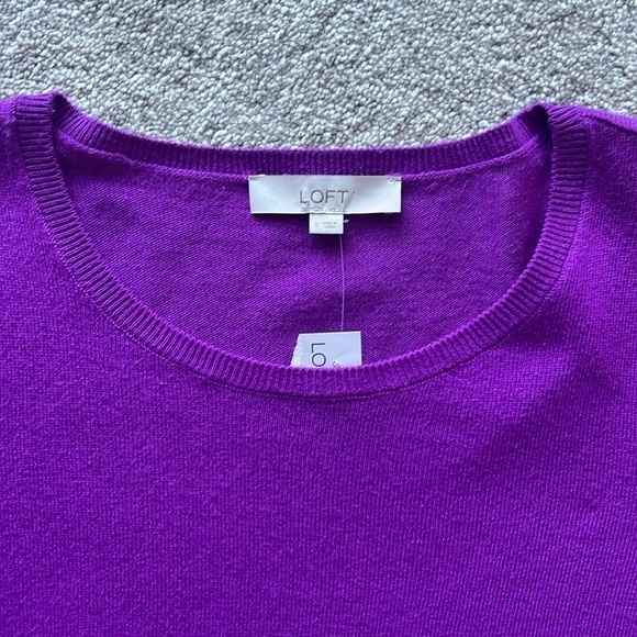 LOFT Purple Everyday Sweater Size Small NWT - Picture 5 of 8